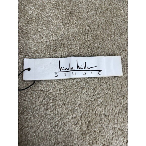 NWT $120 Nicole Miller Studio High Risk Red One Piece Swimsuit Racer Back Size L - Picture 3 of 9